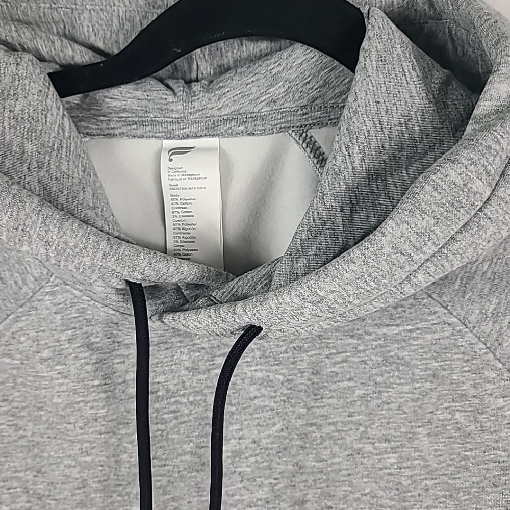NEW Fabletics The Go-To Hoodie - Classic Grey Heather Sweatshirt Sz XS - Picture 2 of 7